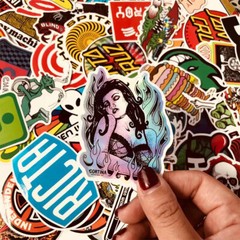 100Pcs Vinyl Skateboard Stickers Bomb Laptop Car Luggage Vinyl Decals Pack Lot