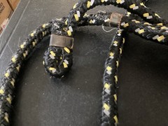 8′ Long Black and White Rope