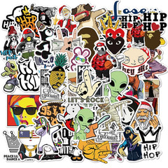 50PCS Rock Hip Hop Graffiti Stickers Waterproof Decals for Laptop Guitar
