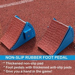 32in High-Level Starting Blocks Aircraft Grade Aluminum Running Track Blocks Wat