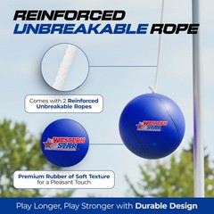 Western Star Tetherball Game Set – Soft-Touch Tether Ball Full Size, Blue