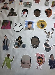 50PCS Popular Singers – Stickers For Laptop, Skateboard, Fridge