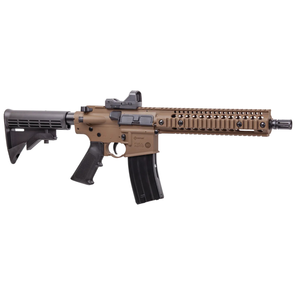 Crosman Full Auto R1 CO2-powered BB Air Rifle with Red Dot (Flat Dark Earth)