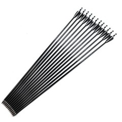 12Pcs Archery 30″ Fiberglass Arrows Spine 500 OD 8mm For Compound Recurve Bow