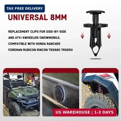Xislet 200Pcs Polaris Push Pins, UTV Nylon Fender Clips & Body Rivets with Tool,