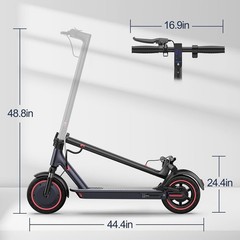 AOVOPRO 10″ 500W E Scooter for Adults Foldable Scooter Double Shock Absorption