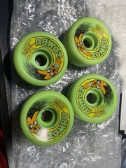 Zorlac Zombu Wheels Skateboard 60mm 95A NOS 1990s Pushead Vintage Lime Green