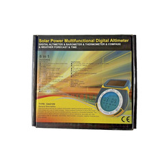 Solar Power 6 in 1 Multifunctional Digital Altimeter, Barometer Weather, Compass
