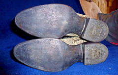TONY LAMA COBRA HEAD BOOTS MENS 81/2B SNAKE SKIN MADE IN USA