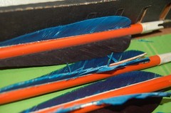 Ben Pearson Vintage Archery Hunting Arrows For Recurve/Long Bow – 6 Arrows