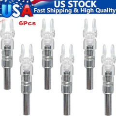 6pcs .244″/6.2mm Illuminated Lighted Nocks for Arrows Inside Diameter Led Nocks