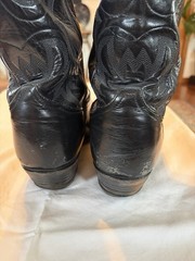 Tony Lama Black Western Equestrian Boots Size 10 1/2 Style 2923