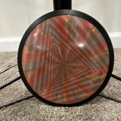 Red Pink Gray Green Swirl Pattern Disc Golf Disc Unique Multicolor Design