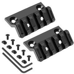 PUKESI 45 Degree Offset Rail Mount for MRails, 3 Slots 5 Slots Aluminum 45° O…