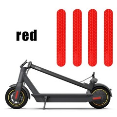 4pcs Reflective Wheel Cover Stickers for Ninebot Max G30 Electric Scoote