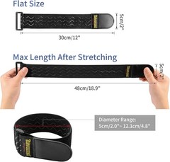 8-Pack Elastic Cinch Straps – 12″ Length, Heavy-Duty and Anti-Slip for All Needs