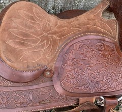 VTG Simco #3140 Leather Western Trail Horse Saddle 15″