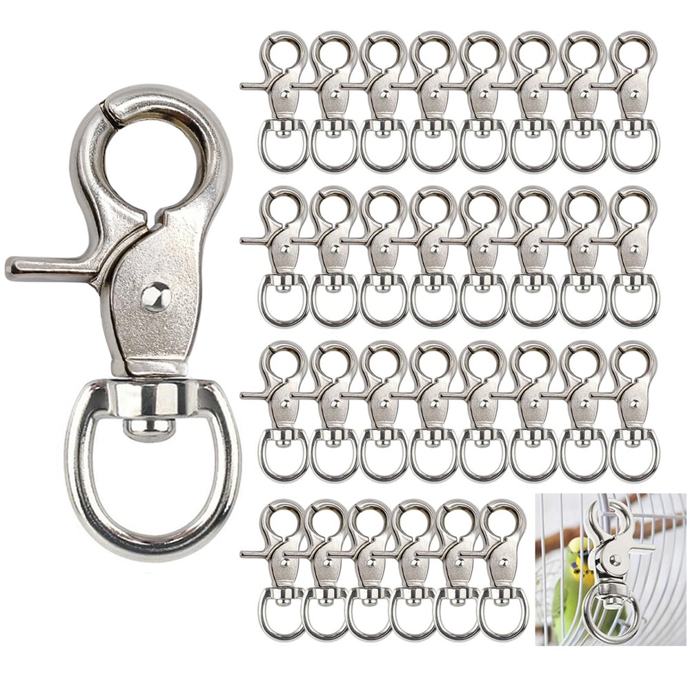30PCS Trigger Snap Hooks 2.32» x 0.82» Heavy Duty Swivel Snap Hooks Metal C…