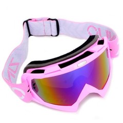 Dirt Bike Goggles ATV Motocross Off Road Goggles Pink Frame+color Lens