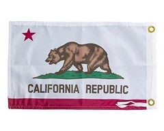 California Flag 12×18 Inches – Perfect for UTV ATV SxS Boats – Attach to Whips