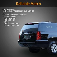 Tail Light Assembly Compatible with 2007-2014 Chevy Suburban/Tahoe Driver Side