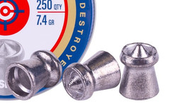 CROSMAN 250 Count DESTROYER Pointed Dished Rim 4.5mm .177 Pellets Hunting Target