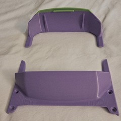 Fungineers Funwheel BTG TFL Drop Top Fender Base Pair 3d Printed In Purple
