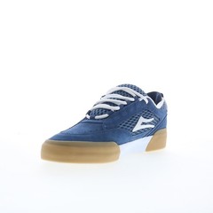 Lakai Payload Mens Blue Suede Lace Up Skate Inspired Sneakers Shoes