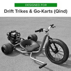 10×4.50-5 Tubeless Slick Pneumatic Tire for Drift Trike and Go-Kart Parts (Qind)