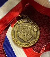 Amateur Athletic Union United States Medal Sport for All & Lanyard Gold Tone M09