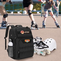 Skate Bag Fits Shoes Up to Us Mens 13, Roller Skate Backpack with Multi Acces…