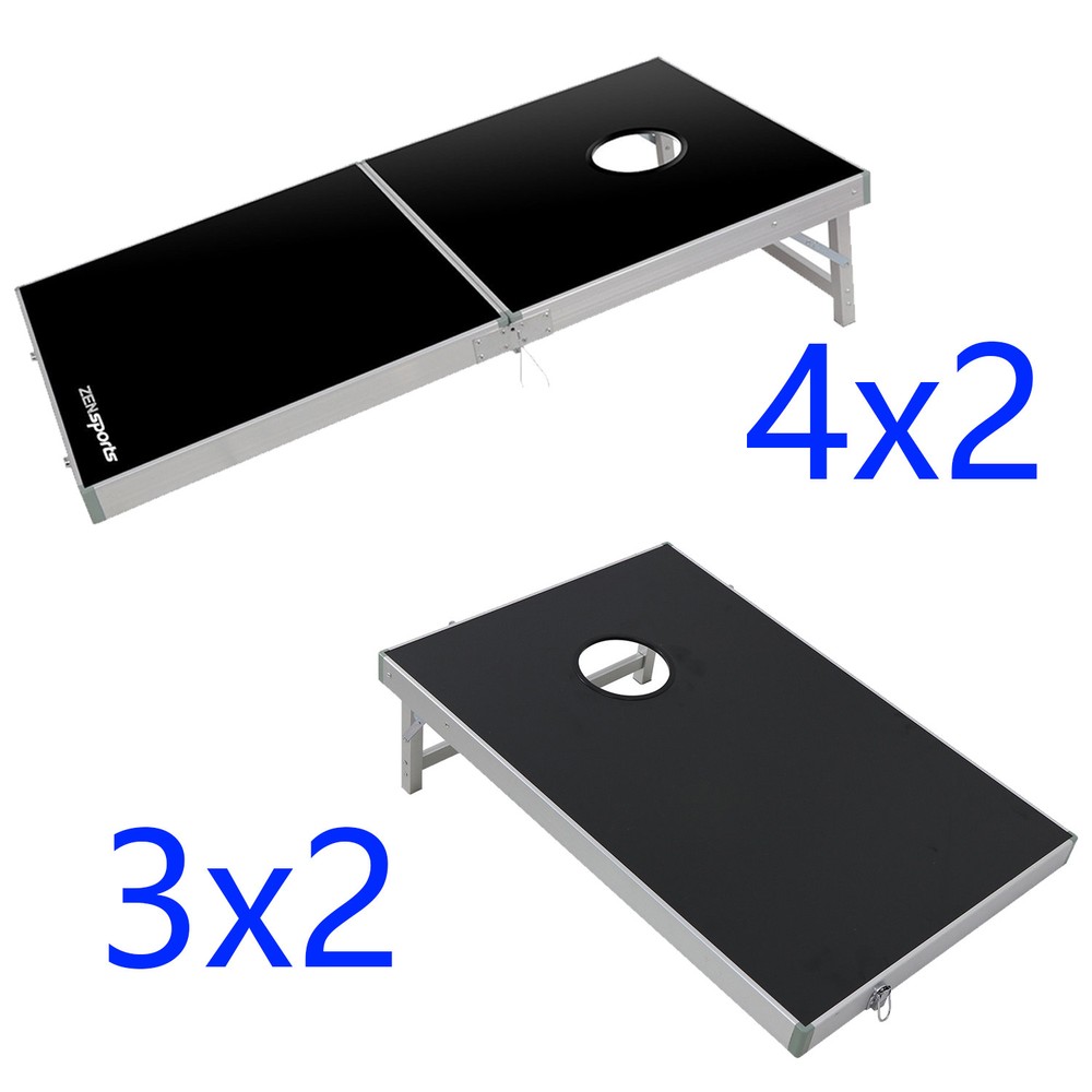Aluminium Cornhole Pro Two Size Bean Bag Toss Game Set4 x 2FT / 3 x 2FT