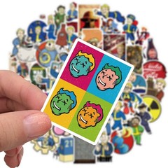Mix 10/50 PCs Fallout Vault Boy Retro Game Luggage Notebook Laptop Car Sticker