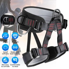 Adjustable Thickness Climbing Harness Half Body Harnesses Waist Safety Belts