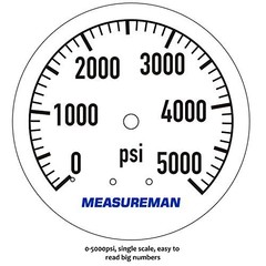 2-1/2″ Pressure Washer Pressure Gauge Kit 3/8 Inch Quick Connect 0 2.5 inches