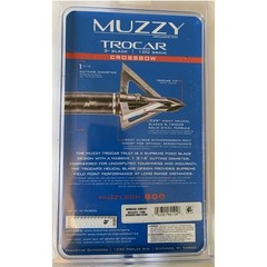 NEW Muzzy Broadheads Trocar 3-Blade 100 Grain Crossbow XBow Tip/Heads pack of 3!
