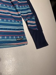 Kerrits Shirt Kids Medium Fail Isle Fleece Tech Top 1/4 Zipper Pullover Poly