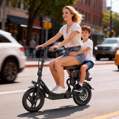 AOVOPRO Electric Scooter for Adults with Seat Range 50Miles, Foldable E-Scooter