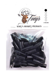 TSA Tonys Archery Glue On Nocks Black Fits 5/16-11/32 08BKARN24