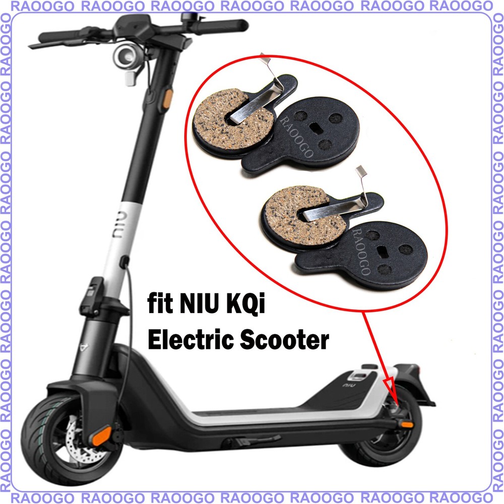 2 Pairs Brake Pad Ceramic fit NIU KQi Electric Scooter