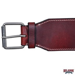 KK HILASON Western Horse Genuine Leather Girth Cinch Dark Brown