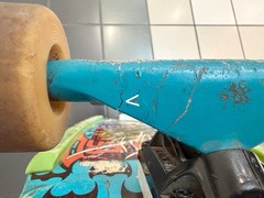 Powell Peralta 1987 Skateboard Steve Caballero Dragon & Bats Tracker Trucks Vtg.
