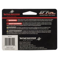 Winchester Air Rifles .177 Caliber Round-Nose Pellets for Air Guns, 500-Count