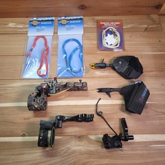 Archery Lot Sight x 2 Release x 2 Bow Sling Extreme Tru Glo Rest Cobra Tru Fire