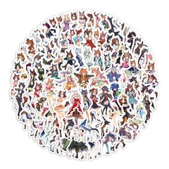 Mix 10/50 PCs Uma Musume: Pretty Derby Animate Gift Luggage Doodle Car Stickers