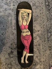 Anti-hero Funny Girl Deck Ugly Face Double Sided Ships Fast Skateboard Deck