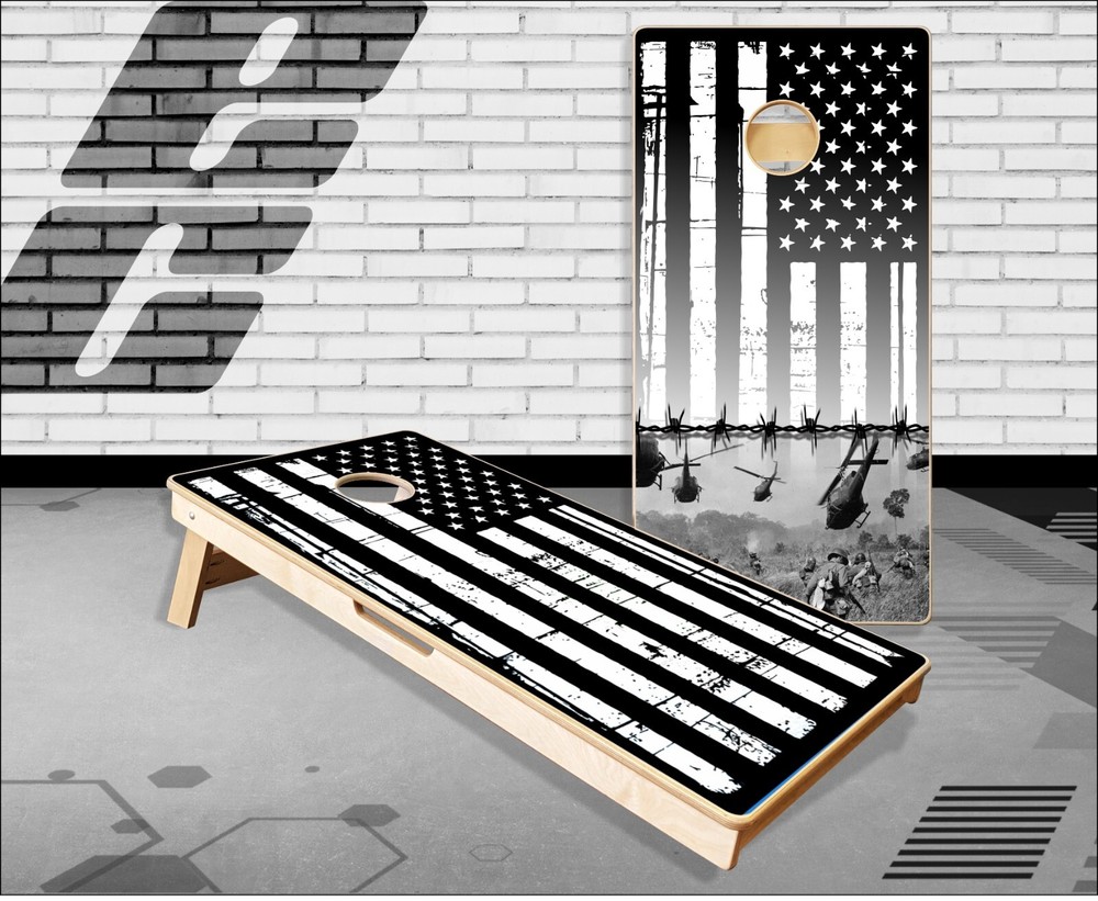 Vietnam Flag Cornhole Boards Bean Bag Toss Game
