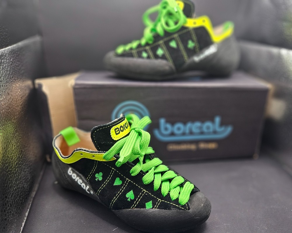 Boreal Indoor Outdoor Rock Climbing Shoes NIB Spain Size 3.5 UK 4.5 US 35 Eur
