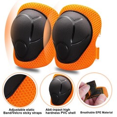 Knee Pads for Kids， Knee Pads and Elbow Pads Set Toddler 3-10 Years Prote