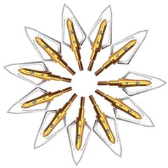 Archery 100 Grain Hunting Broadheads Arrowheads Arrow Heads Tips for Shooting